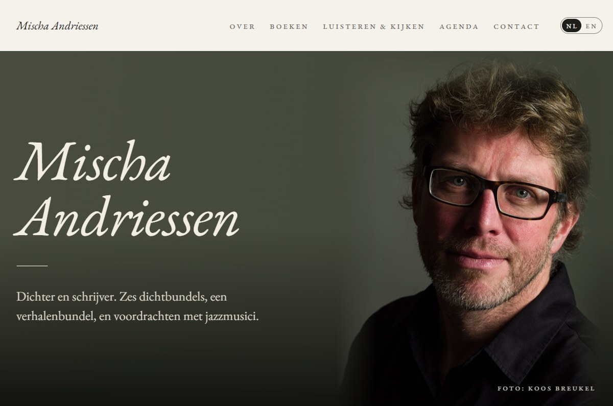 Website van Mischa Andriessen